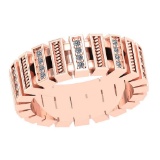 0.24 Ctw VS/SI1 Diamond 14K Rose Gold Ring