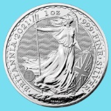 2021 Great Britain 1 oz Silver Britannia BU