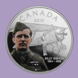 2019 RCM 1 oz Silver $20 125th Anniversary Birth of Billy Bishop