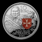 2020 Austria Proof Silver ?10 Knights' Tales (Fortitude)