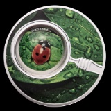 2020 Republic of Cameroon Silver Proof The Secret Garden Ladybug