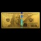 Collectible $100 Replica (Benjamin Franklin Design 24K) 1 gram Gold Note