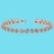 Certified 4.59 Ctw SI1/I2 Diamond 18K Rose Gold Bracelet