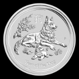 2018 Australia 1 oz Silver Lunar Dog