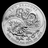 Collectible Two Dragons 2018 Great Britain 1 oz Silver