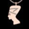 1.03 Ctw SI2/I1 Diamond 14K Rose Gold Antique Vintage Style Face Pendant