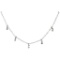 14K White Gold Dashing Diamonds Pendant