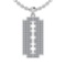 1.15 Ctw SI2/I1 Diamond 14K White Gold Men's Pendant