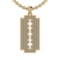 1.15 Ctw SI2/I1 Diamond 14K Yellow Gold Men's Pendant
