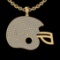 2.35 Ctw SI2/I1 Diamond 14K Yellow Gold Cap Pendant