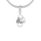 0.15 Ctw VS/SI1 Diamond 14K White Gold Pendant