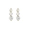 14k Yellow Gold 2 CTW 3 Stone Diamond Earring 2 CTW