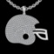 2.35 Ctw SI2/I1 Diamond 14K White Gold Cap Pendant