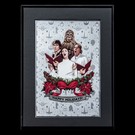 2019 Niue 5 gram Silver Star Wars Seasons Greetings Foil Note