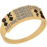 0.22 Ctw SI2/I1 Diamond 14K Yellow Gold Ring