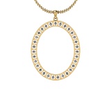 0.62 Ctw VS/SI1 Diamond 14K Yellow Gold Necklace