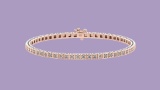 2.50 Ctw VS/SI1 Diamond Tennis Bracelet 14K Rose Gold Gold