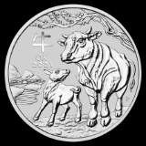 2021 Australia 1 oz Silver Lunar Ox Uncirculated Series III