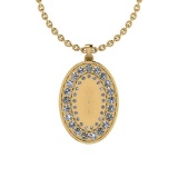 0.54 Ctw SI2/I1 Diamond 14K White Gold