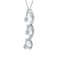 14K White Gold Dashing Diamonds Pendant 0.25 CTW