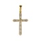 14K Yellow Gold Diamond  Cross Pendant