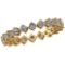 0.88 Ctw Diamond I2/I3 14K Yellow Gold Eternity Band Ring