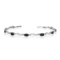 10K White Gold Oval Sapphire and Diamond Bracelet 3.16 CTW