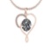 0.81 Ctw Diamond I2/I3 14K Rose Gold Pendant