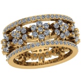 2.47 Ctw VS/SI1 Diamond 14K Yellow Gold Ring
