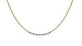1.06 Ctw SI2/I1 Diamond 14K Yellow Gold Necklace