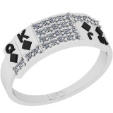 0.22 Ctw SI2/I1 Diamond 14K White Gold Ring