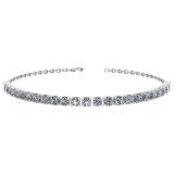 1.38 Ctw SI2/I1 Diamond 14K White Gold Bracelet