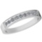 0.25 Ctw Diamond I2/I3 14K White Gold Eternity Band Ring