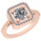 1.46 Ctw Diamond I2/I3 14K Rose Gold Vintage Style Ring