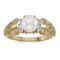 10k Yellow Gold Pearl And Diamond Ring 0.01 CTW