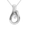 14K White Gold Dashing Diamonds Pendant 0.08 CTW