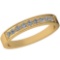 0.25 Ctw Diamond I2/I3 14K Yellow Gold Eternity Band Ring