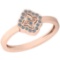 0.10 Ctw VS/SI1 Diamond 14K Rose Gold Eternity Ring