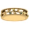 0.07 Ctw I2/I3 Multi Treated Fancy yellow,Blue,Black diamond 14K Yellow Gold Filigree Style Band Rin