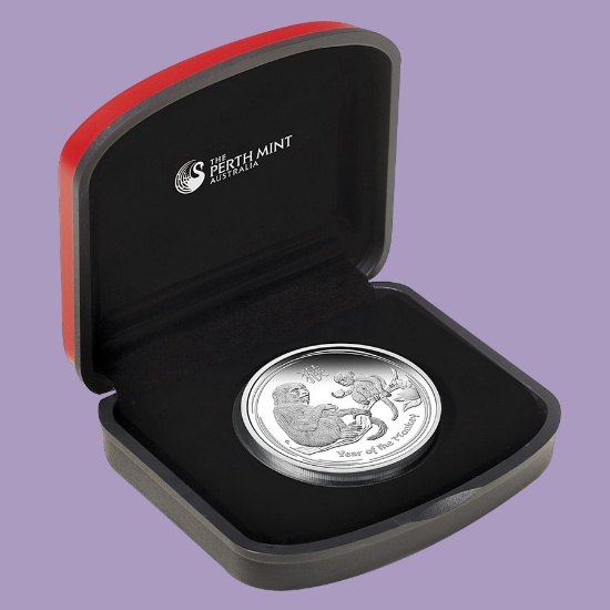 2016 Australia 1 oz Silver Lunar Monkey Proof (w/Box & COA)