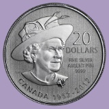 2012 Canada 1/4 oz Silver $20 Queen's Diamond Jubilee