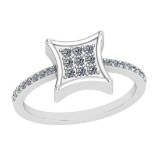 0.25 Ctw VS/SI1 Diamond 14K White Gold Eternity Ring