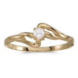 10k Yellow Gold Pearl Ring