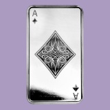 10 oz Silver Bar - Ace of Diamonds
