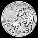2021 Australia 1 oz Silver Lunar Ox Uncirculated Series III