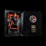 2020 Fiji 1 oz Silver Black Widow Proof With Box & COA