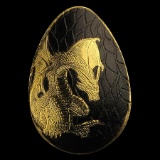 Palau 1/2 gram Golden Dragon Concave Egg Shape Proof