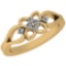 0.15 Ctw VS/SI1 Diamond 14K Yellow Gold Ring