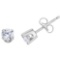 14k White Gold .50 Ct Diamond Stud Earrings