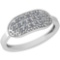 0.26 Ctw SI2/I1 Diamond Platinum Ring